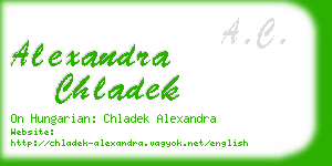 alexandra chladek business card